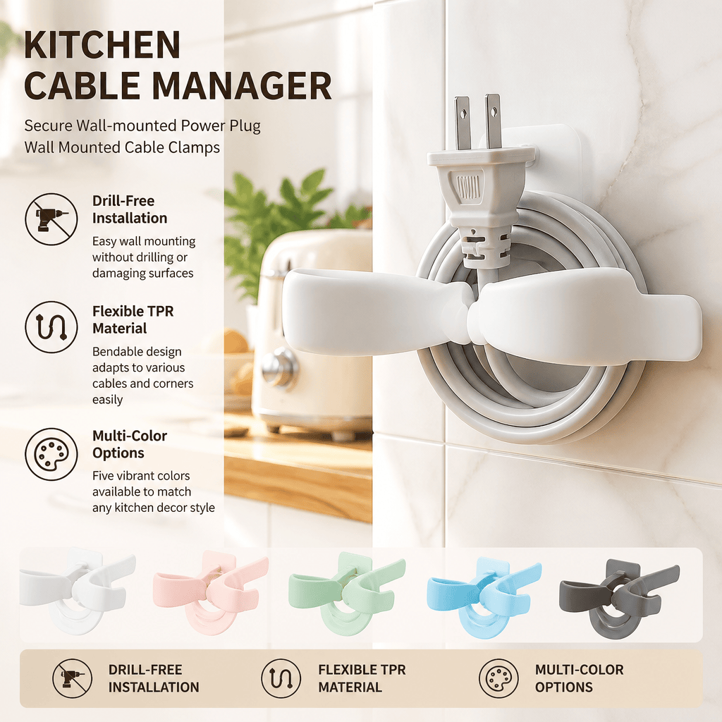 Kitchen Appliances Rental - Organizer kabli, zarządzanie przewodami w kuchni,