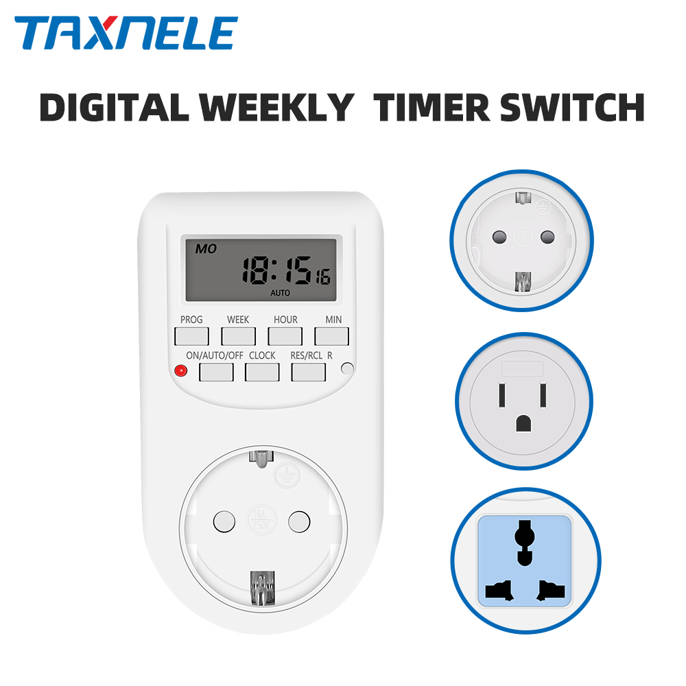 Kitchen Appliances Outlet - Cyfrowy wyłącznik czasowy elektroniczny 12/24 godzinny
