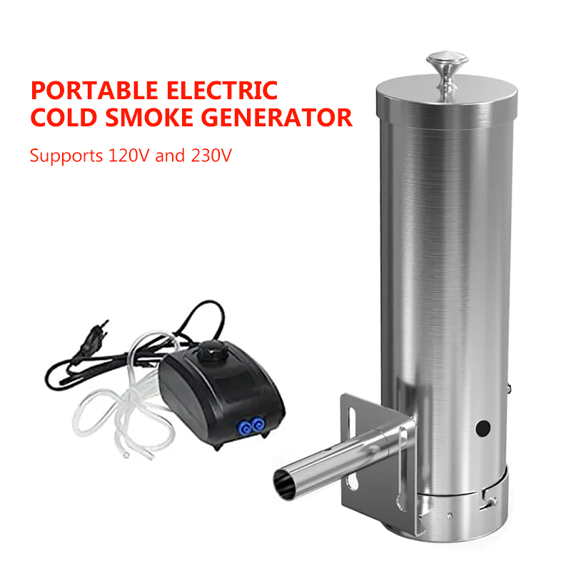 Electric Smoker Bbq - Przenośny elektryczny wędzarnia BBQ z pokrywą