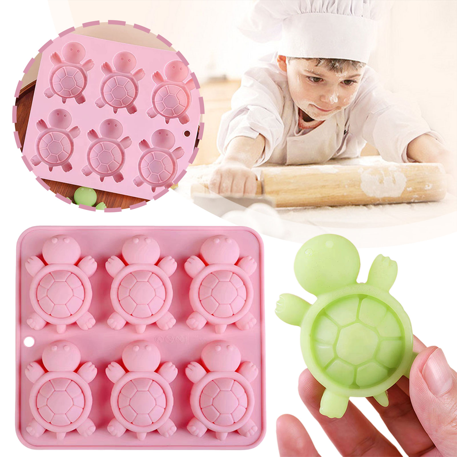 Żłwie lodowe taca 3d żłwie mor – Kitchen Appliances Baking recenzja i cena