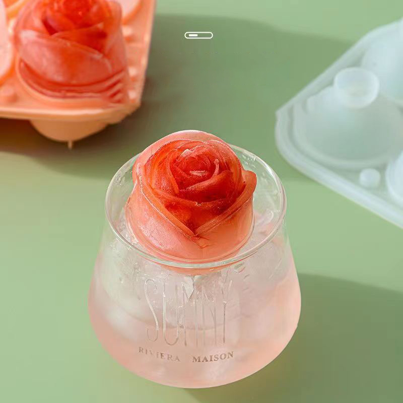 Formy do lodu 3D Rose 4 otwory – Kitchen Appliances On Sale recenzja i cena
