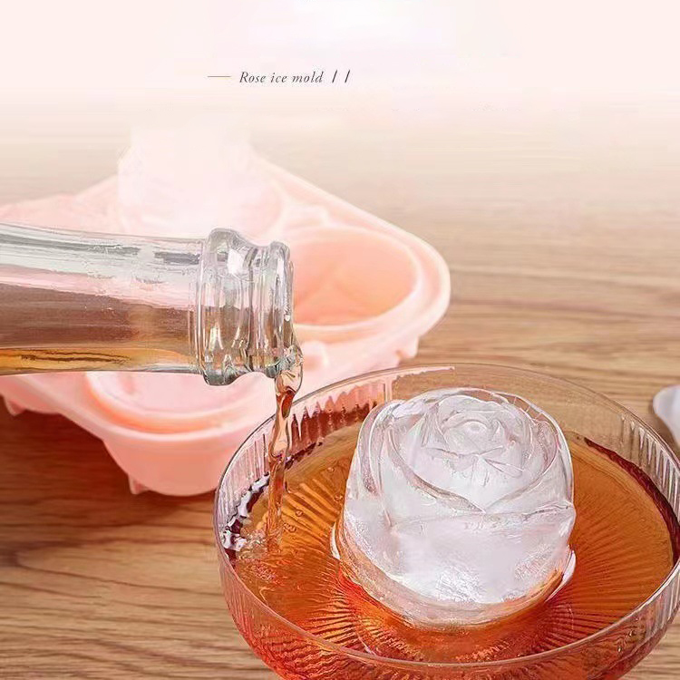 Formy do lodu 3D Rose 4 otwory – Kitchen Appliances On Sale recenzja i cena