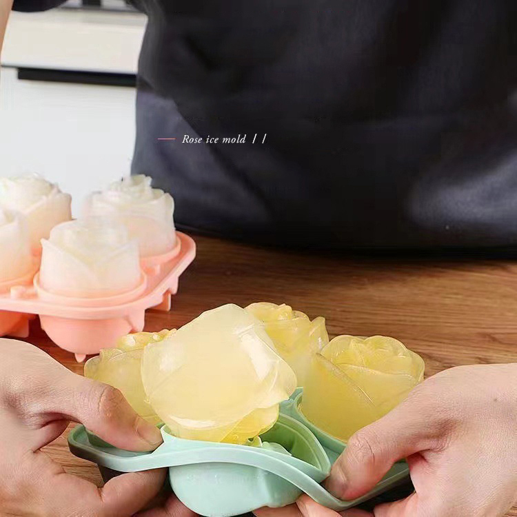 Formy do lodu 3D Rose 4 otwory – Kitchen Appliances On Sale recenzja i cena